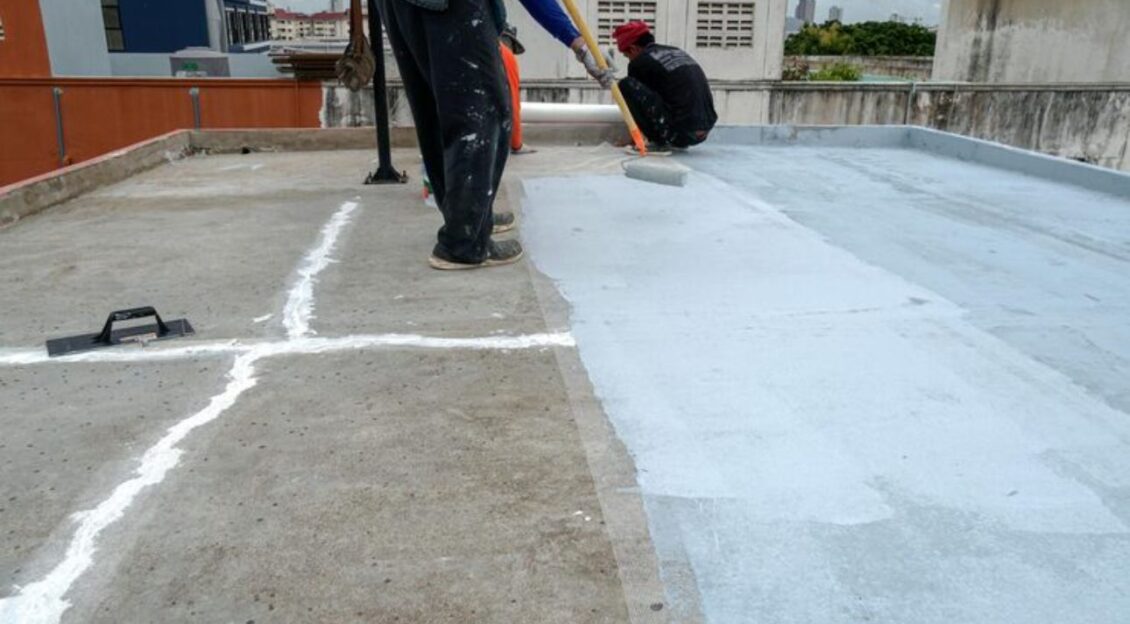 terrace waterproofing for it office campus