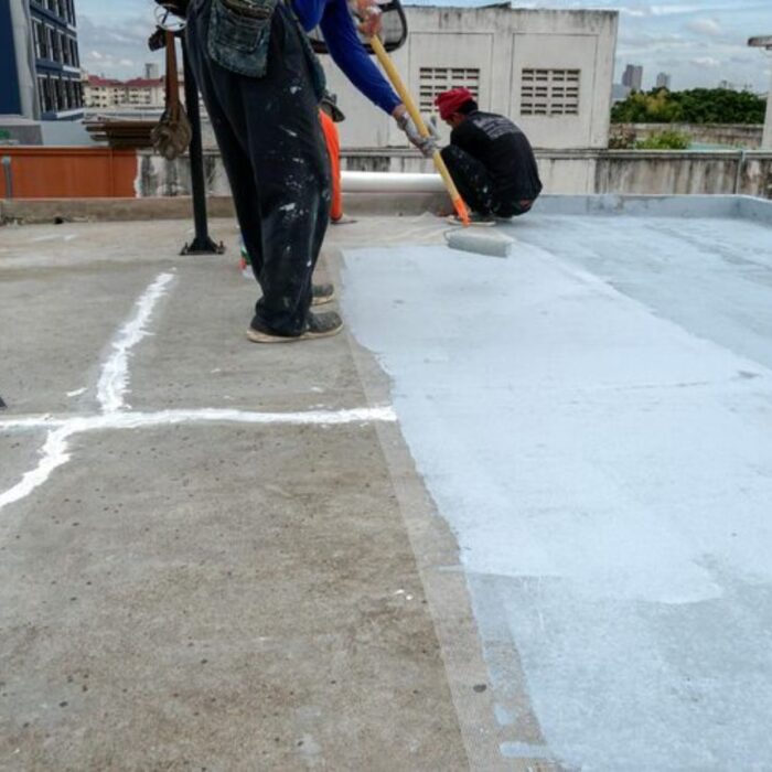 terrace waterproofing for it office campus
